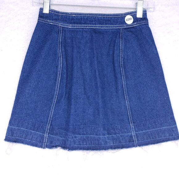 SANS SOUCI Denim Skirt Womens Size S Blue Jean Casual Pants - Picture 4 of 6